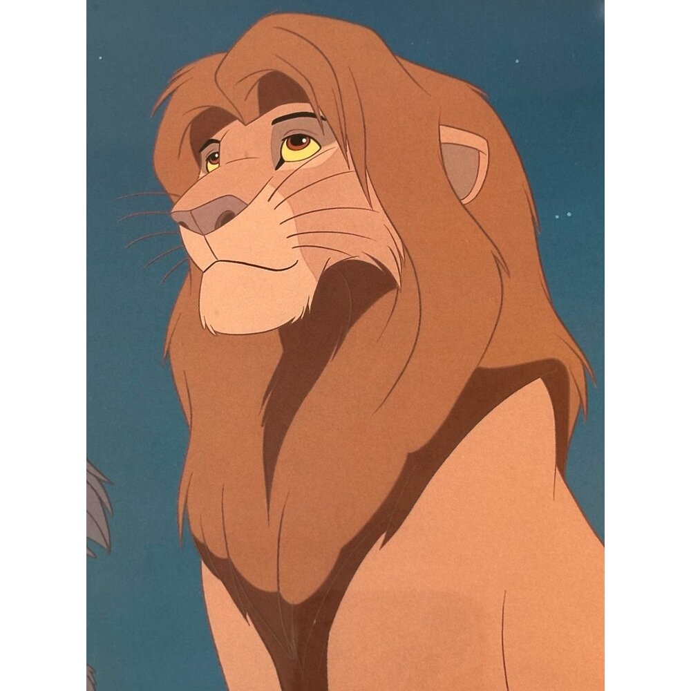 Framed Lion King 1995 Original Disney Store Lithograph Matted - Picture 7 of 8